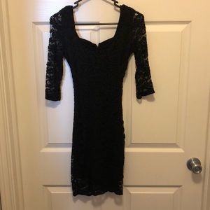 Black lace dress